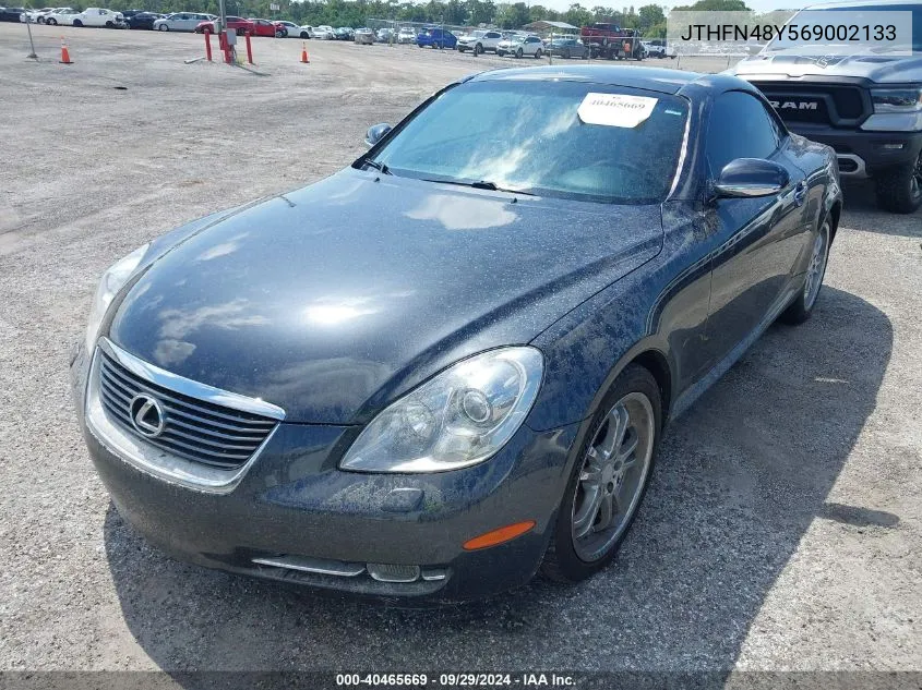 2006 Lexus Sc 430 VIN: JTHFN48Y569002133 Lot: 40465669