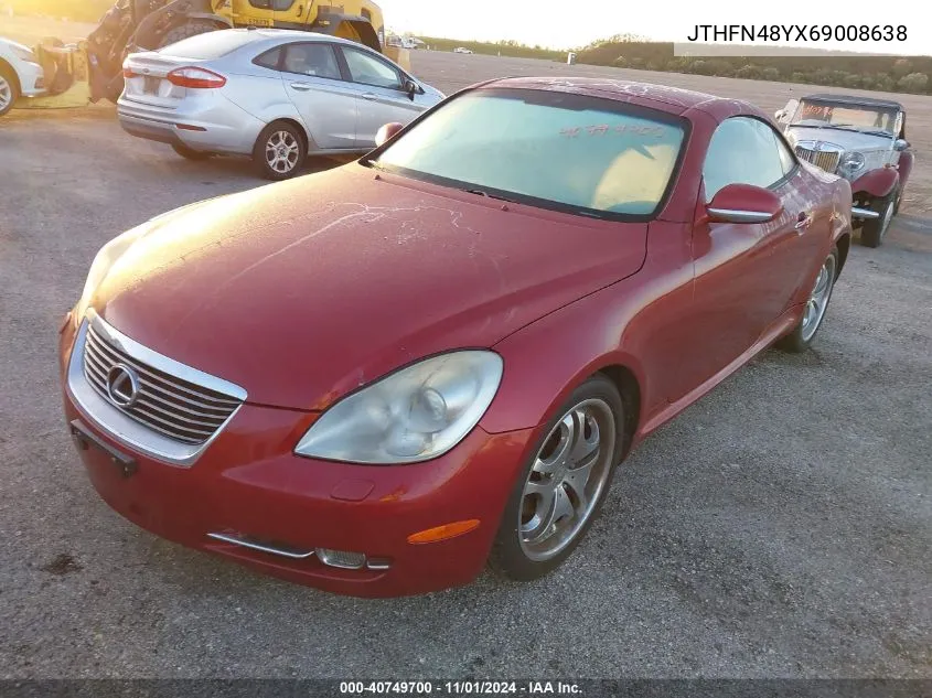 2006 Lexus Sc 430 VIN: JTHFN48YX69008638 Lot: 40749700