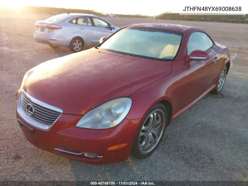 2006 Lexus Sc 430 VIN: JTHFN48YX69008638 Lot: 40749700