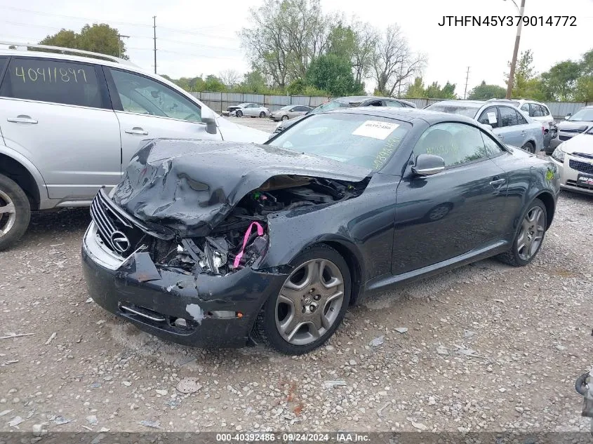 2007 Lexus Sc 430 430 VIN: JTHFN45Y379014772 Lot: 40392486