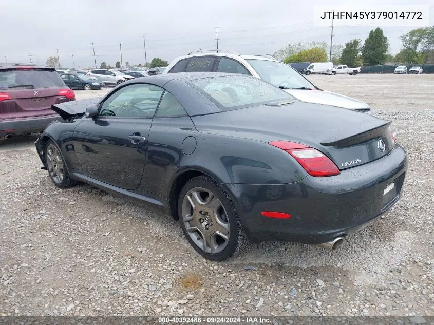 2007 Lexus Sc 430 430 VIN: JTHFN45Y379014772 Lot: 40392486