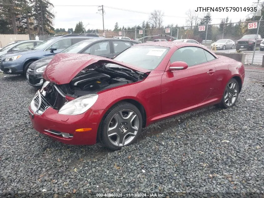 2007 Lexus Sc 430 VIN: JTHFN45Y579014935 Lot: 40850325