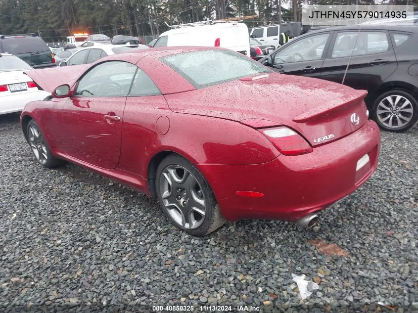 2007 Lexus Sc 430 VIN: JTHFN45Y579014935 Lot: 40850325