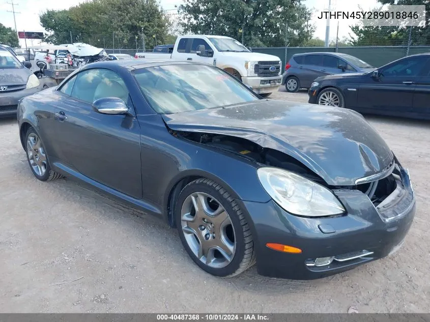 2008 Lexus Sc 430 VIN: JTHFN45Y289018846 Lot: 40487368