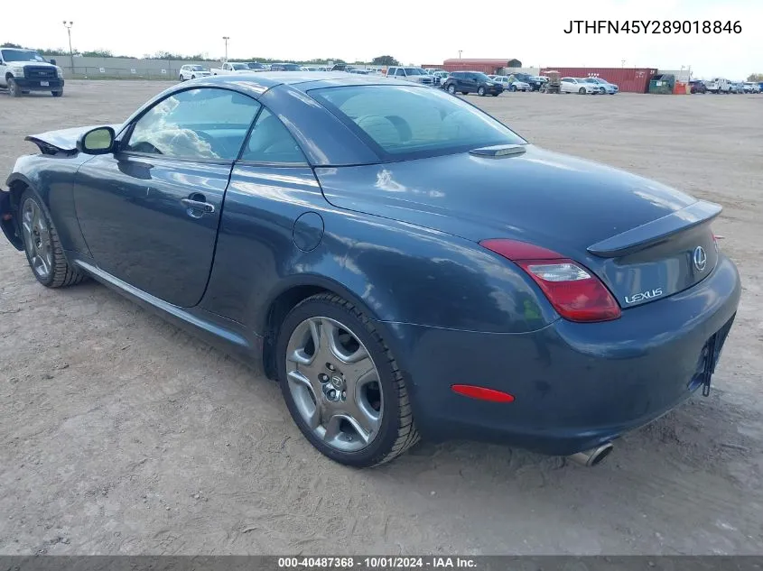 2008 Lexus Sc 430 VIN: JTHFN45Y289018846 Lot: 40487368