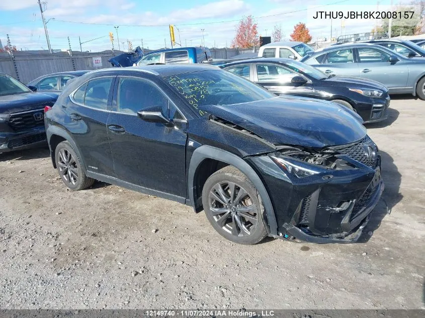 2019 Lexus Ux 250H VIN: JTHU9JBH8K2008157 Lot: 12149740