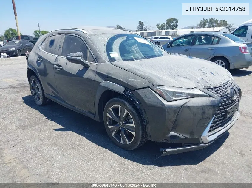 2019 Lexus Ux 200 VIN: JTHY3JBH5K2014758 Lot: 39645143