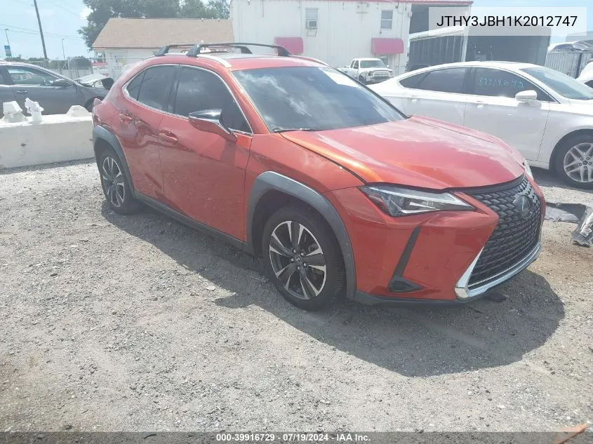 2019 Lexus Ux 200 VIN: JTHY3JBH1K2012747 Lot: 39916729