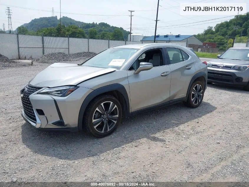 2019 Lexus Ux 250H VIN: JTHU9JBH1K2017119 Lot: 40075892