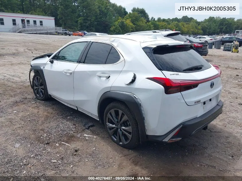 2019 Lexus Ux 200 F Sport VIN: JTHY3JBH0K2005305 Lot: 40276457