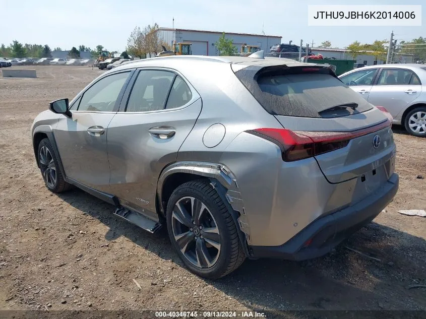 2019 Lexus Ux 250H VIN: JTHU9JBH6K2014006 Lot: 40346745