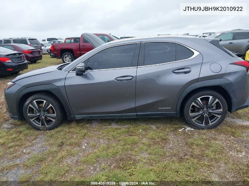 JTHU9JBH9K2010922 2019 Lexus Ux 250H