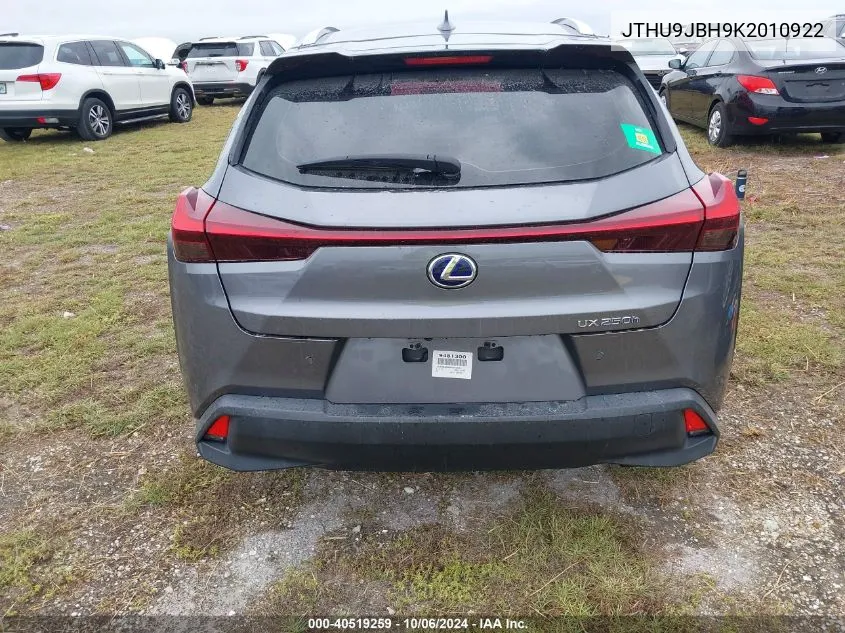 JTHU9JBH9K2010922 2019 Lexus Ux 250H