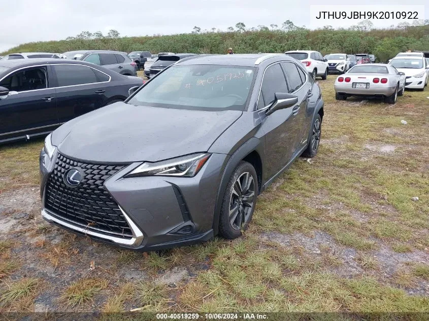 JTHU9JBH9K2010922 2019 Lexus Ux 250H