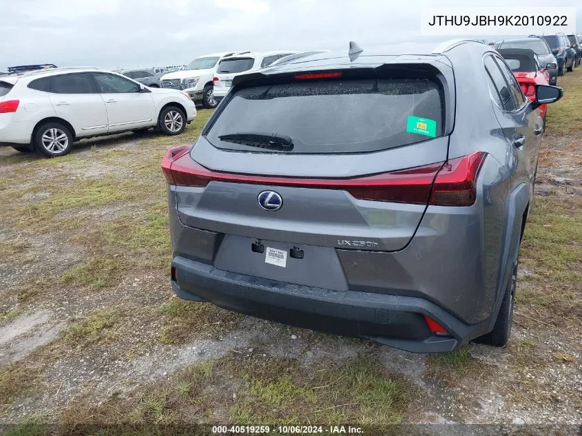 JTHU9JBH9K2010922 2019 Lexus Ux 250H