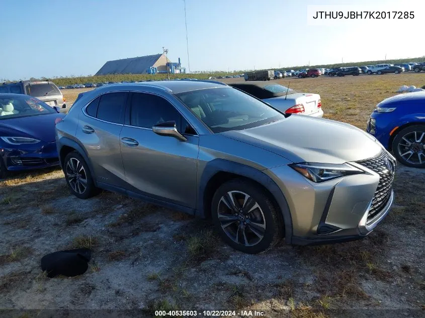 2019 Lexus Ux 250H VIN: JTHU9JBH7K2017285 Lot: 40535603