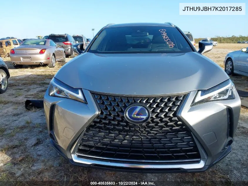 2019 Lexus Ux 250H VIN: JTHU9JBH7K2017285 Lot: 40535603