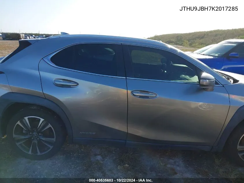 2019 Lexus Ux 250H VIN: JTHU9JBH7K2017285 Lot: 40535603