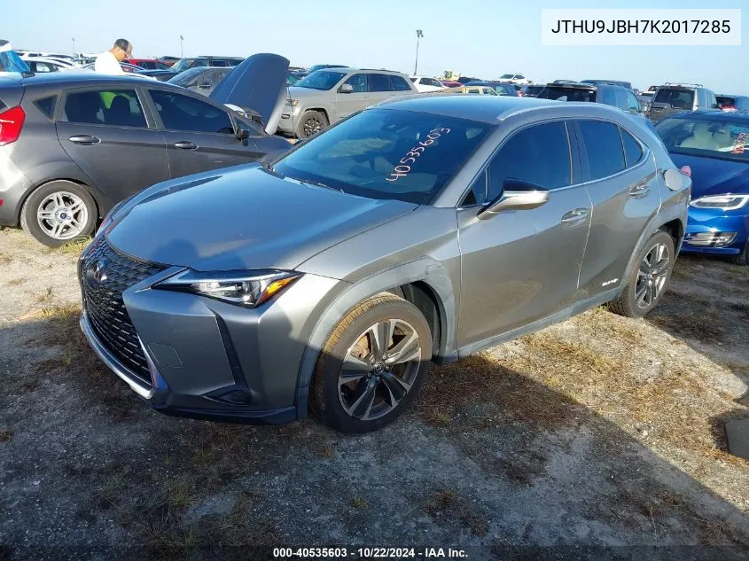 2019 Lexus Ux 250H VIN: JTHU9JBH7K2017285 Lot: 40535603