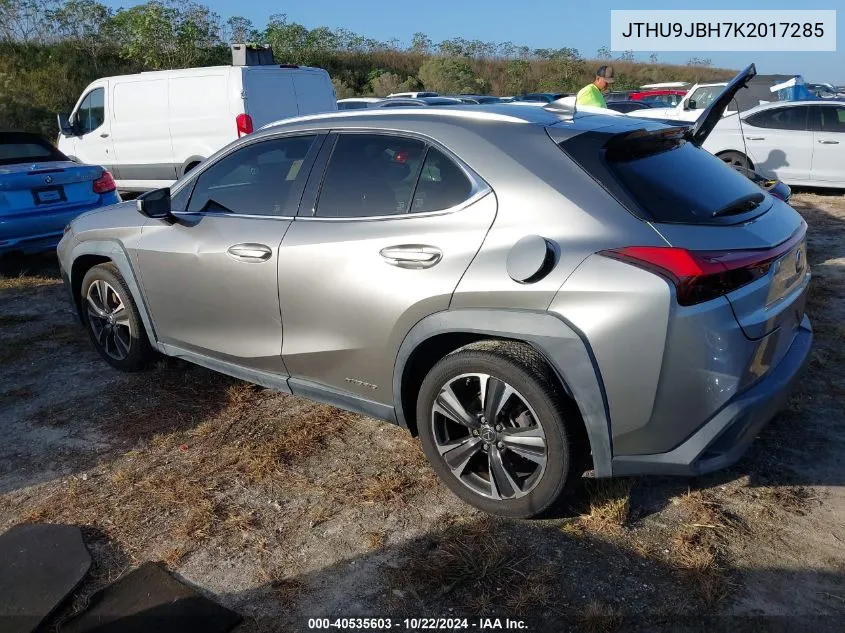 2019 Lexus Ux 250H VIN: JTHU9JBH7K2017285 Lot: 40535603