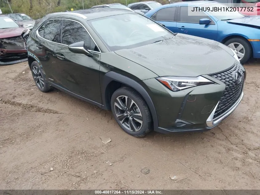 2019 Lexus Ux 250H VIN: JTHU9JBH1K2017752 Lot: 40817264