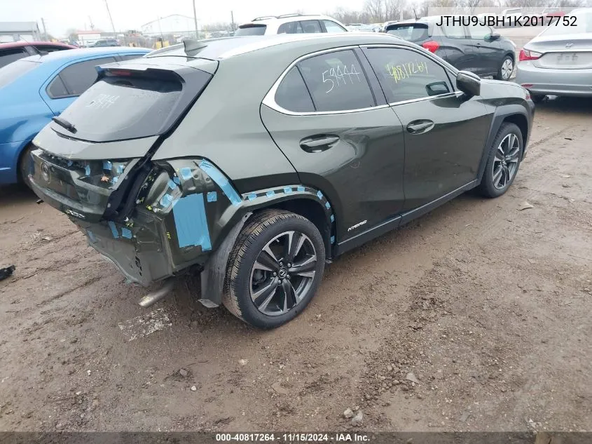 2019 Lexus Ux 250H VIN: JTHU9JBH1K2017752 Lot: 40817264