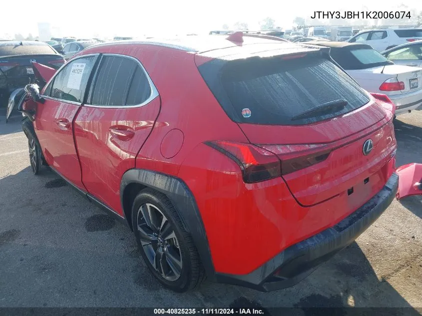 2019 Lexus Ux 200 VIN: JTHY3JBH1K2006074 Lot: 40825235