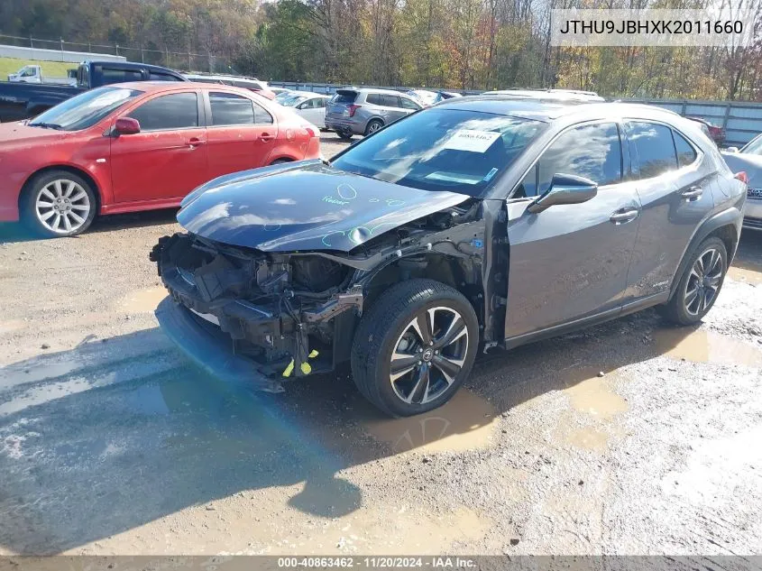 2019 Lexus Ux 250H VIN: JTHU9JBHXK2011660 Lot: 40863462