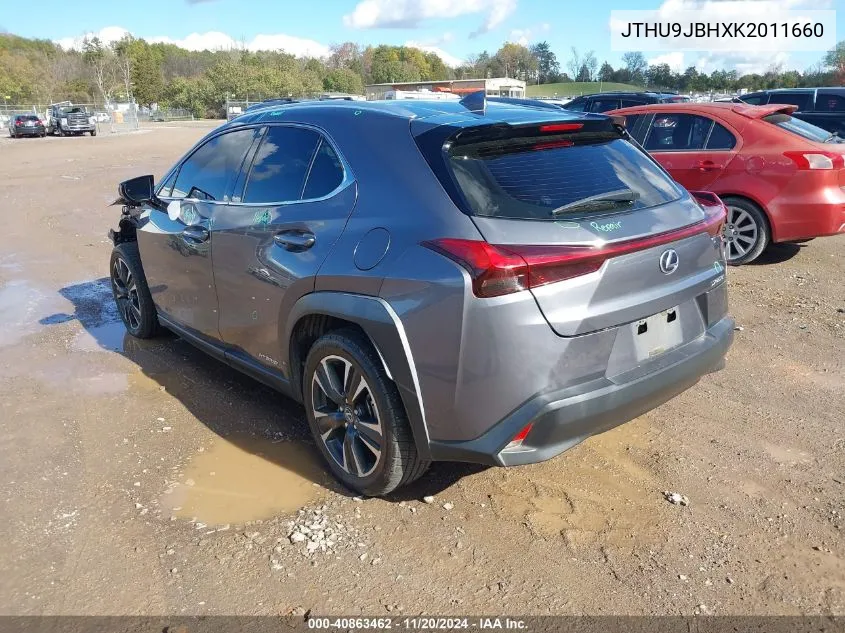 2019 Lexus Ux 250H VIN: JTHU9JBHXK2011660 Lot: 40863462