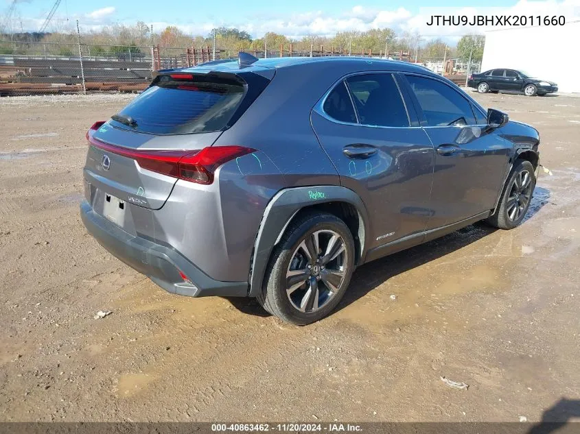 2019 Lexus Ux 250H VIN: JTHU9JBHXK2011660 Lot: 40863462