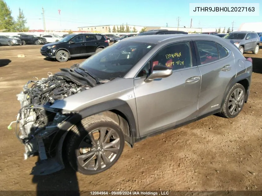 2020 Lexus Ux VIN: JTHR9JBH0L2027163 Lot: 12084964