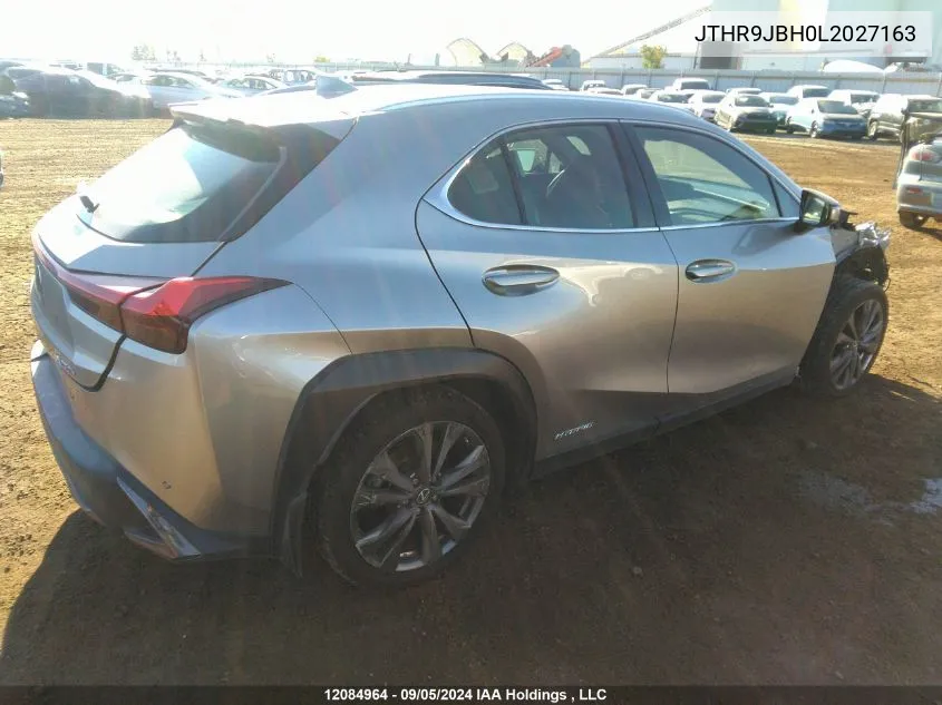 2020 Lexus Ux VIN: JTHR9JBH0L2027163 Lot: 12084964