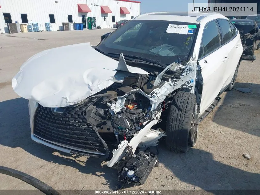 JTHX3JBH4L2024114 2020 Lexus Ux 200