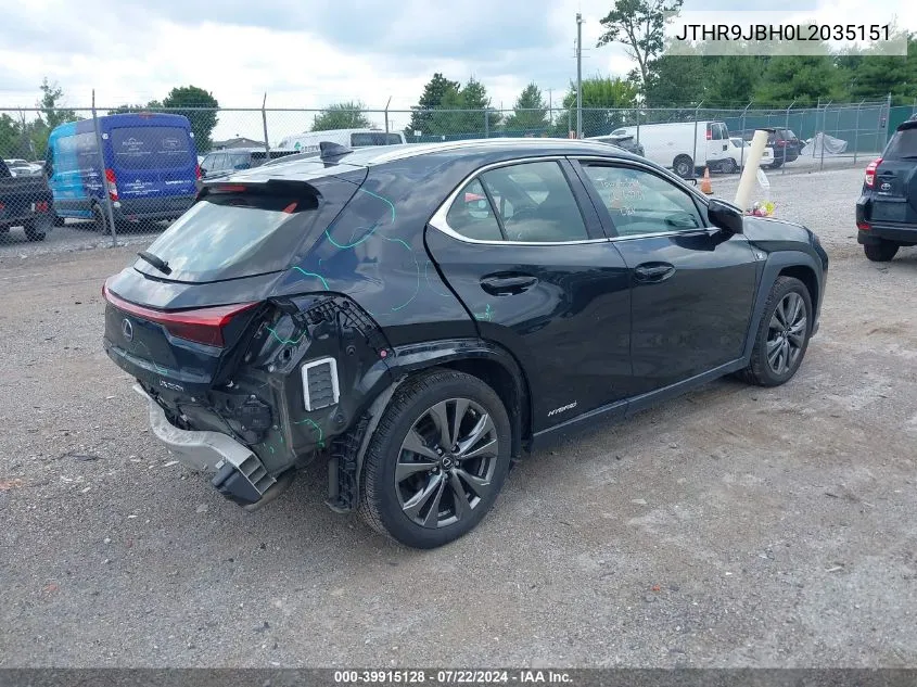 JTHR9JBH0L2035151 2020 Lexus Ux 250H F Sport