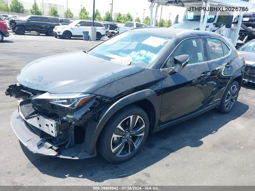 2020 Lexus Ux 250H VIN: JTHP9JBHXL2026786 Lot: 39969942