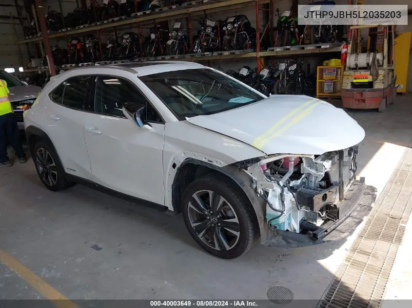 2020 Lexus Ux 250H VIN: JTHP9JBH5L2035203 Lot: 40003649