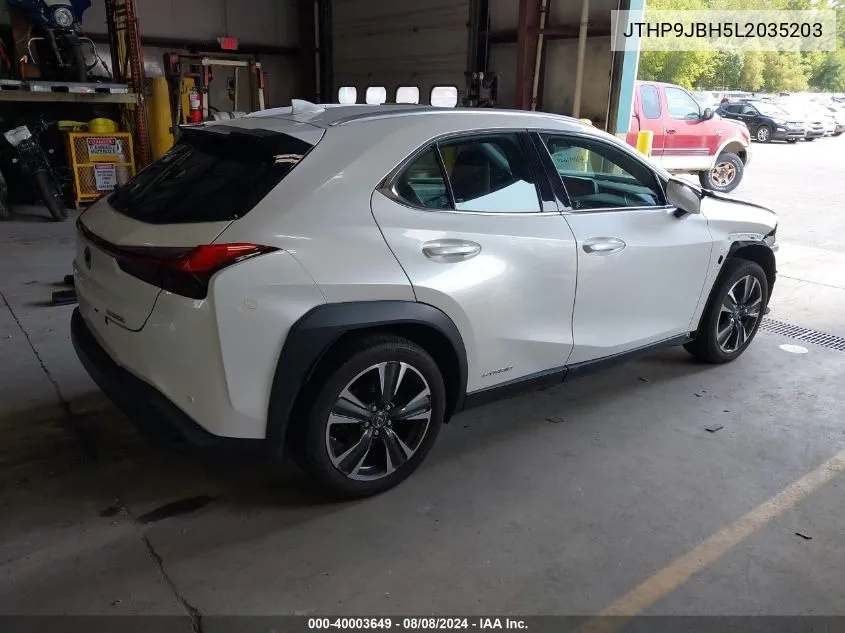 2020 Lexus Ux 250H VIN: JTHP9JBH5L2035203 Lot: 40003649