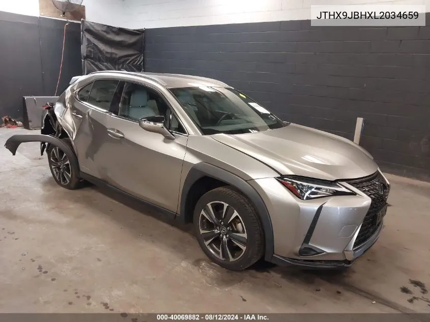 2020 Lexus Ux 250H VIN: JTHX9JBHXL2034659 Lot: 40069882