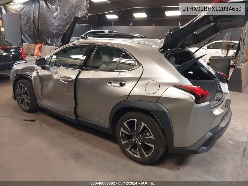 2020 Lexus Ux 250H VIN: JTHX9JBHXL2034659 Lot: 40069882