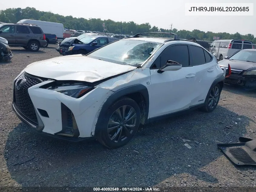 2020 Lexus Ux 250H F Sport VIN: JTHR9JBH6L2020685 Lot: 40092549