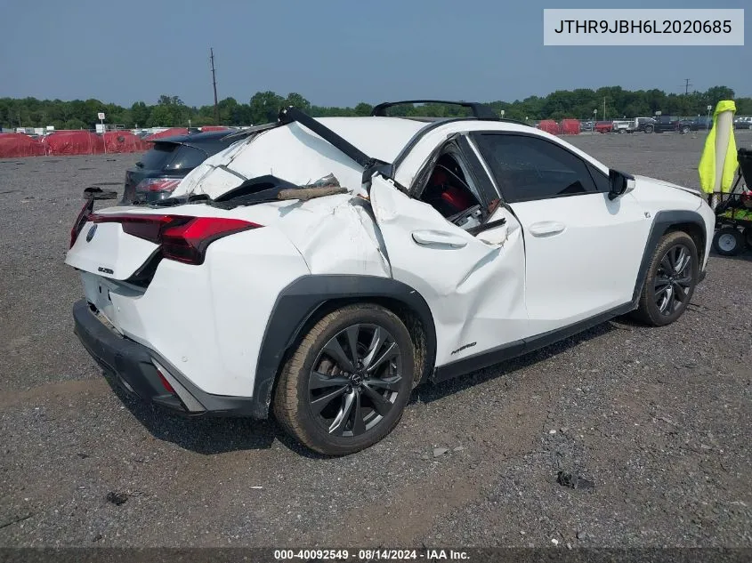 2020 Lexus Ux 250H F Sport VIN: JTHR9JBH6L2020685 Lot: 40092549