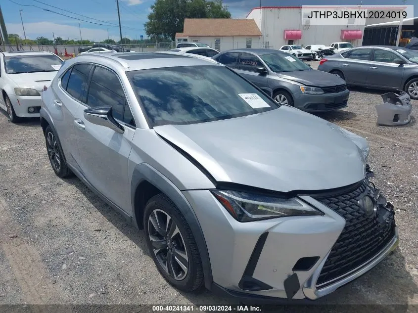 2020 Lexus Ux 200 VIN: JTHP3JBHXL2024019 Lot: 40241341