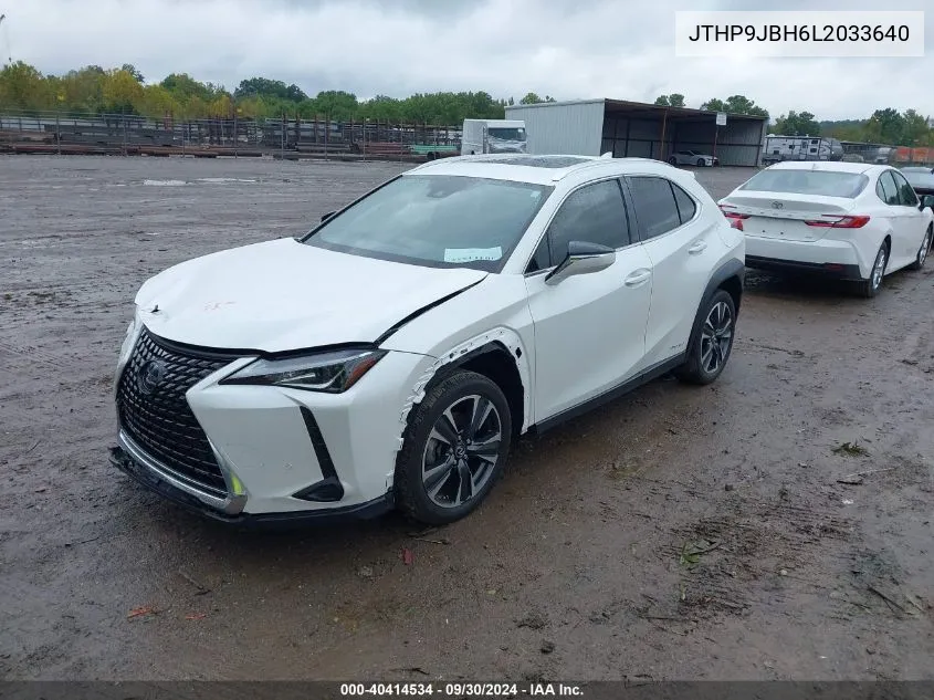 JTHP9JBH6L2033640 2020 Lexus Ux Ux 250H