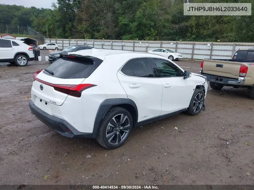 JTHP9JBH6L2033640 2020 Lexus Ux Ux 250H