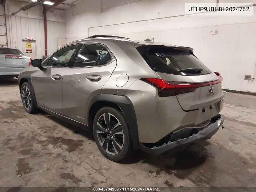 2020 Lexus Ux 250H VIN: JTHP9JBH8L2024762 Lot: 40784959