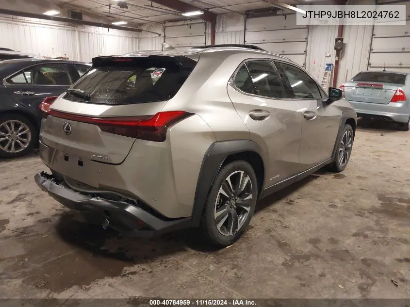 2020 Lexus Ux 250H VIN: JTHP9JBH8L2024762 Lot: 40784959