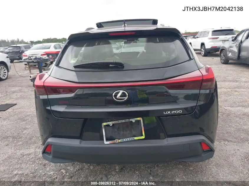 JTHX3JBH7M2042138 2021 Lexus Ux 200