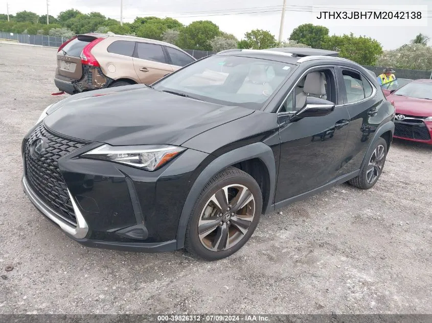 JTHX3JBH7M2042138 2021 Lexus Ux 200