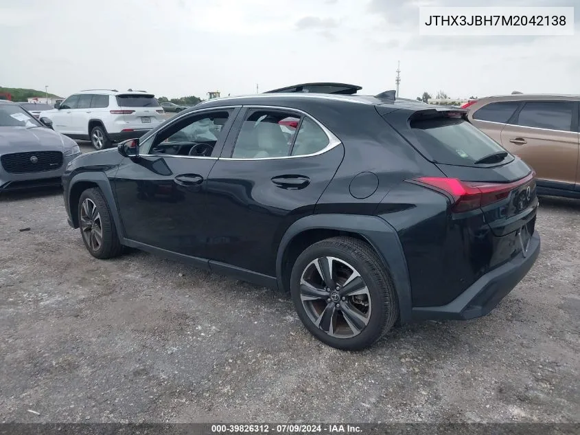 JTHX3JBH7M2042138 2021 Lexus Ux 200