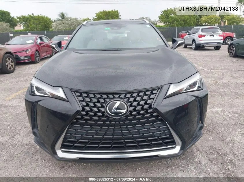 2021 Lexus Ux 200 VIN: JTHX3JBH7M2042138 Lot: 39826312